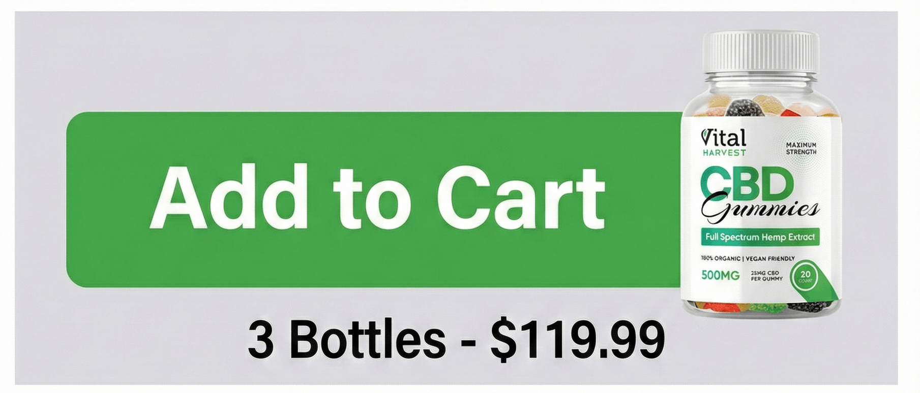 Vital Harvest CBD Gummies 6 bottle