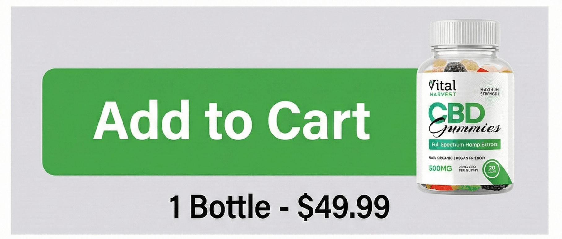 Vital Harvest CBD Gummies 1 bottle