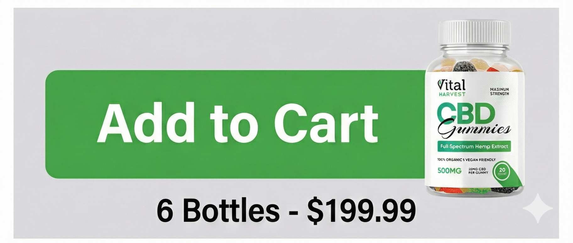 Vital Harvest CBD Gummies 3 bottle